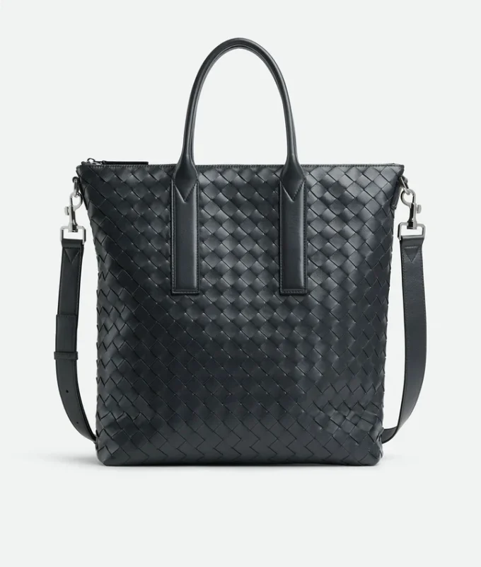 Intrecciato-tote med dragkedja Intrecciato-tote med dragkedja