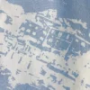 Italiensk silkeskjol med vykortmotiv Italiensk silkeskjol med vykortmotiv