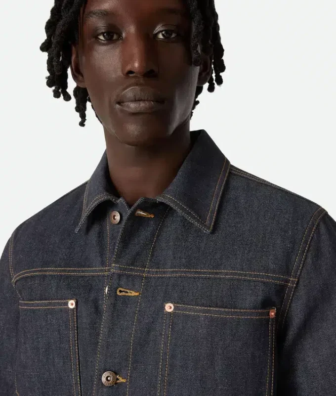 Jacka i rå indigo-denim Jacka i rå indigo-denim