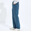 Jeans med raka ben i medium indigo Jeans med raka ben i medium indigo