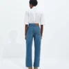 Jeans med vid ben i medium indigo Jeans med vid ben i medium indigo