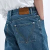 Jeans med vid ben i medium indigo Jeans med vid ben i medium indigo