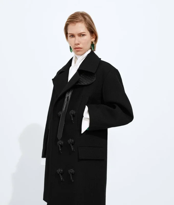 Kappa i gabardin av ull och mohair Kappa i gabardin av ull och mohair