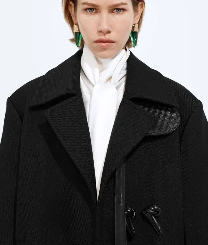 Kappa i gabardin av ull och mohair Kappa i gabardin av ull och mohair