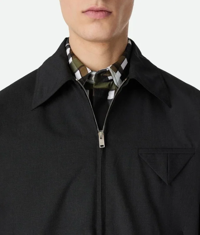 Kimono-blouson i fin ull Kimono-blouson i fin ull