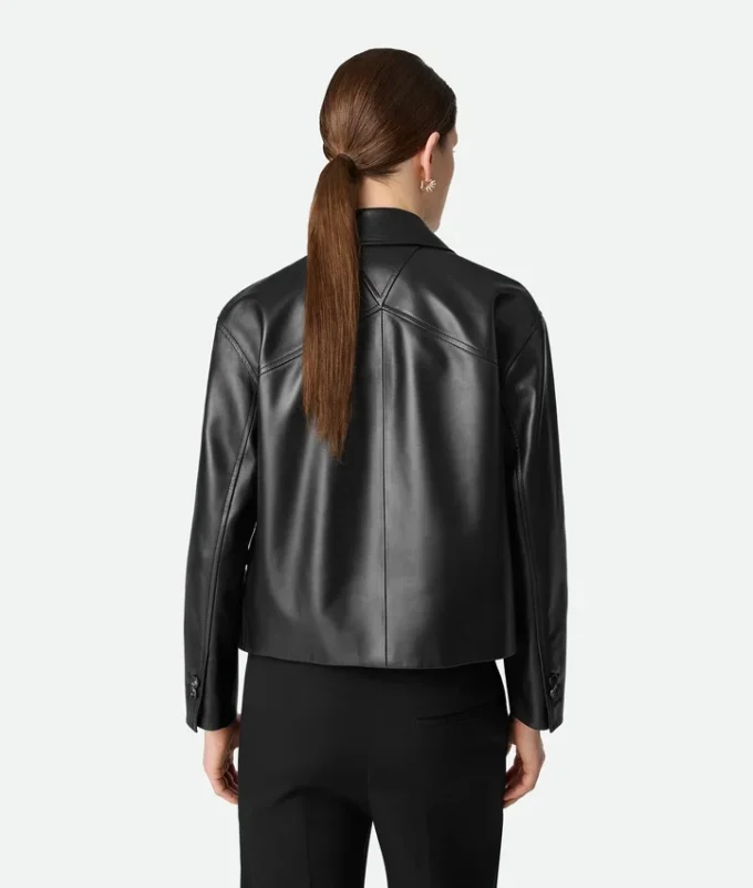 Läderkimono-blouson Läderkimono-blouson