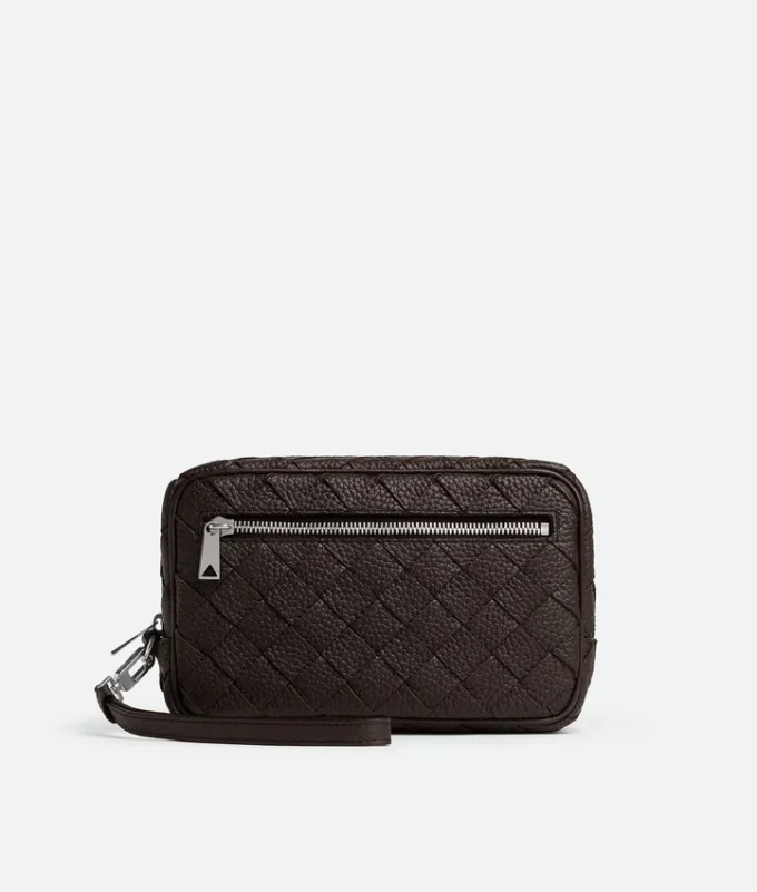 Liten Intrecciato-pouch med handledsrem Liten Intrecciato-pouch med handledsrem