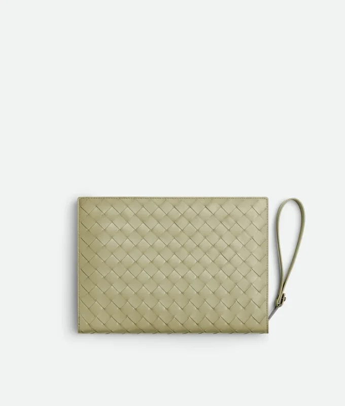 Litet Intrecciato-dokumentfodral med handledsrem Litet Intrecciato-dokumentfodral med handledsrem