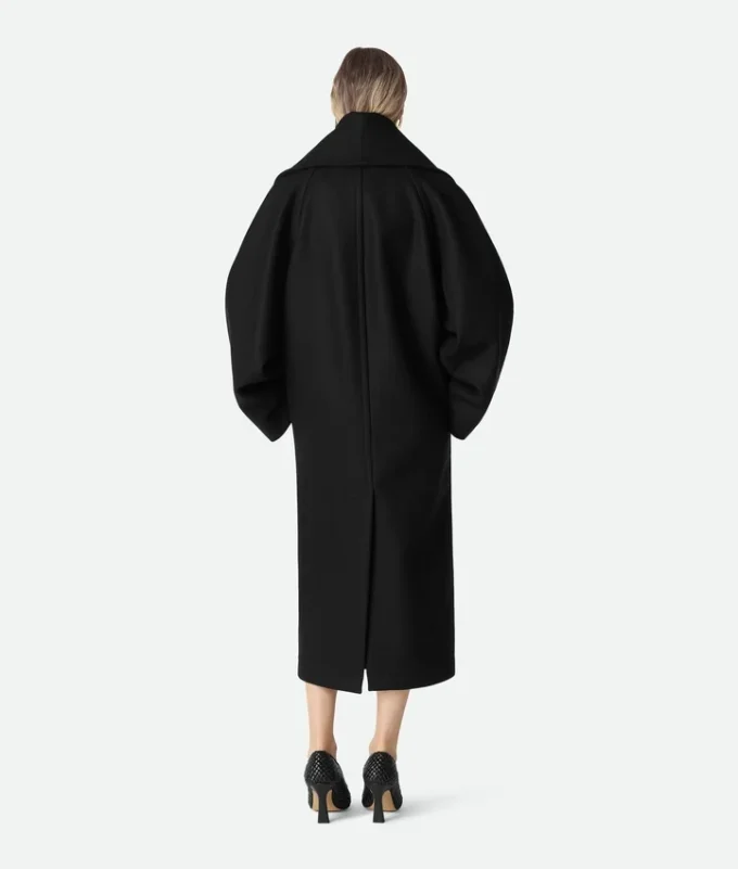 Lång kappa i stretchull Lång kappa i stretchull