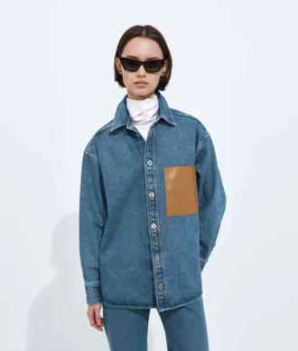 Medium indigo denimskjorta