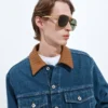 Medium indigo-jeansjacka Medium indigo-jeansjacka