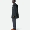 Parkas med huva i bonded tech-ull Parkas med huva i bonded tech-ull