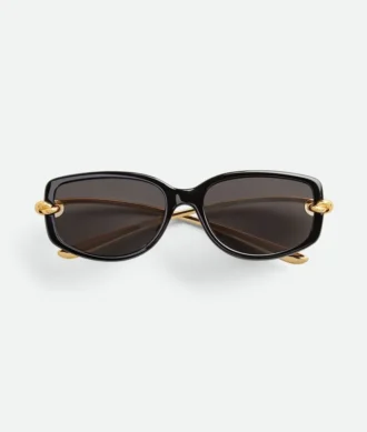 Rektangulära solglasögon med knut