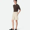 Shorts i bomulls- och linnetwill Shorts i bomulls- och linnetwill
