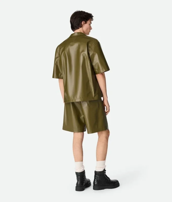 Shorts i nappaläder Shorts i nappaläder