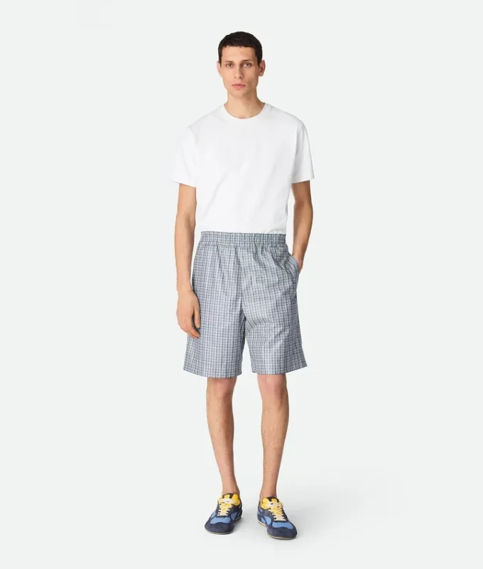 Shorts i tryckt läder Shorts i tryckt läder