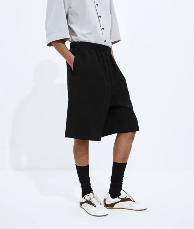 Shorts i ull Grain De Poudre Shorts i ull Grain De Poudre