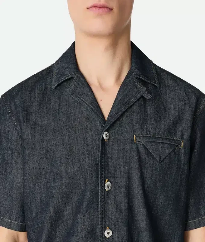 Sköljd indigo rak denimskjorta Sköljd indigo rak denimskjorta