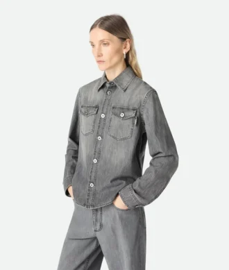 Svart denimskjorta Svart denimskjorta