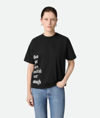 T-shirt i bomullsjersey med tryck