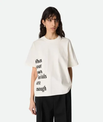 T-shirt i bomullsjersey med tryck