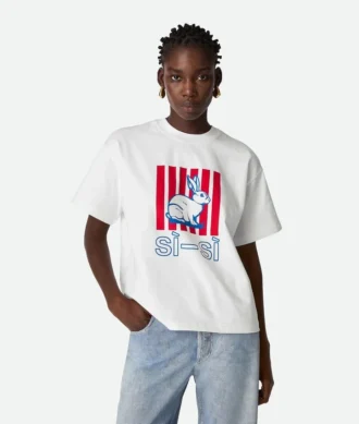 T-shirt i bomullsjersey med tryck