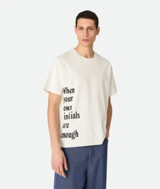 T-shirt i bomullsjersey med tryck