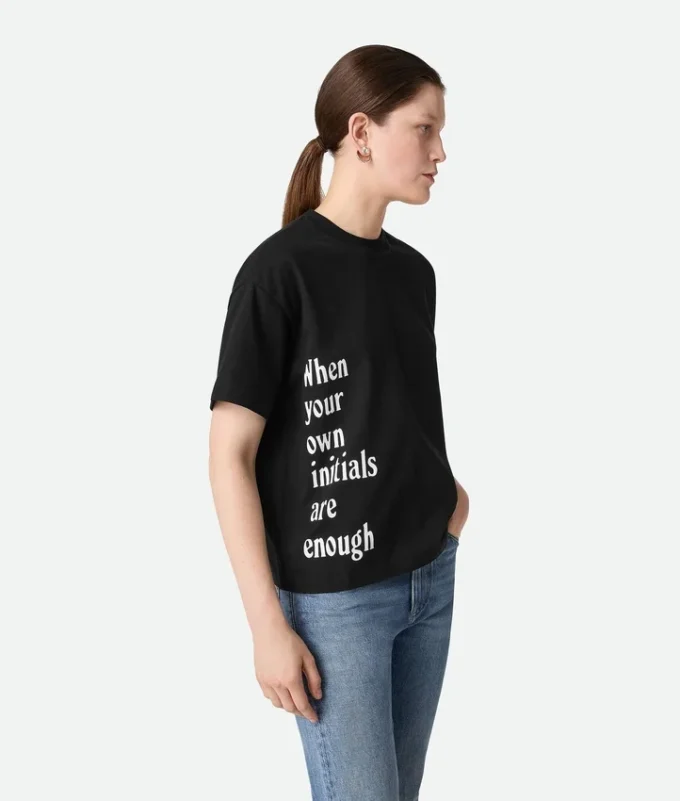 T-shirt i bomullsjersey med tryck T-shirt i bomullsjersey med tryck