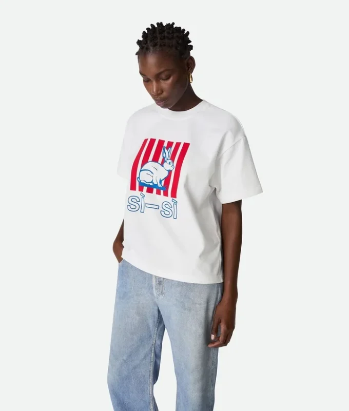 T-shirt i bomullsjersey med tryck T-shirt i bomullsjersey med tryck