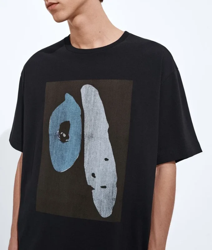 T-shirt i bomullsjersey med tryck T-shirt i bomullsjersey med tryck