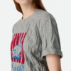 T-shirt i krusad bomullsjersey med tryck T-shirt i krusad bomullsjersey med tryck