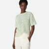 T-shirt i virkad bomull T-shirt i virkad bomull