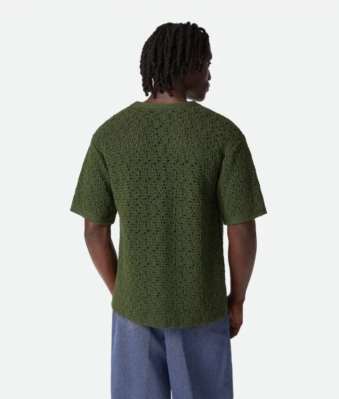 T-shirt i virkad bomull T-shirt i virkad bomull