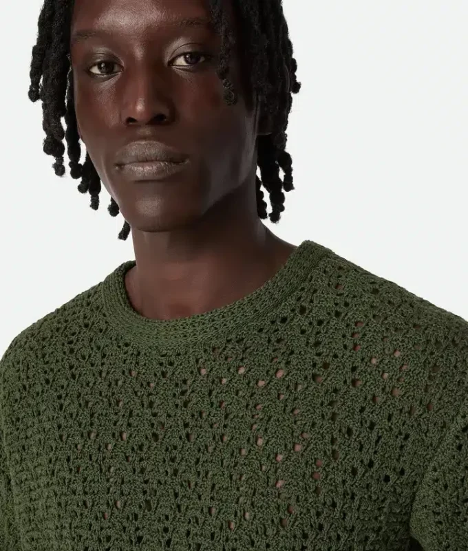 T-shirt i virkad bomull T-shirt i virkad bomull