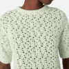 T-shirt i virkad bomull T-shirt i virkad bomull