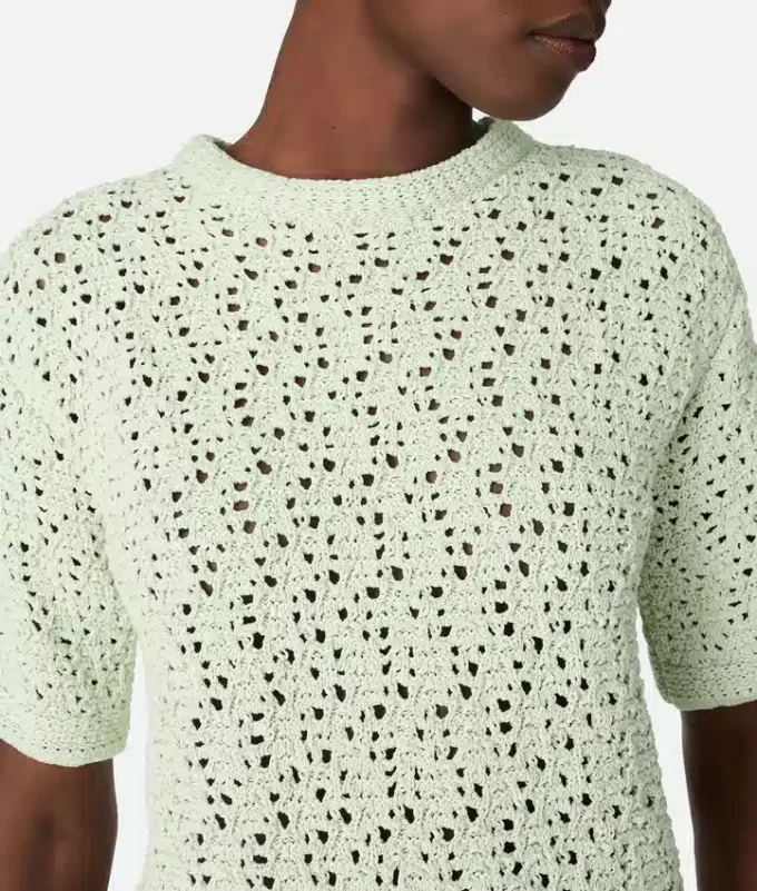 T-shirt i virkad bomull T-shirt i virkad bomull