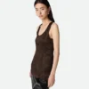 Tanktop i skrynklig viskosatinsatin Tanktop i skrynklig viskosatinsatin