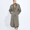 Trenchcoat i bomulls- och silkegabardin Trenchcoat i bomulls- och silkegabardin