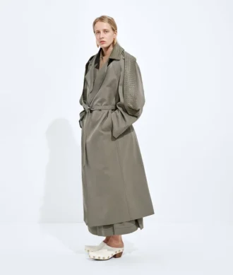 Trenchcoat i bomulls- och silkegabardin Trenchcoat i bomulls- och silkegabardin
