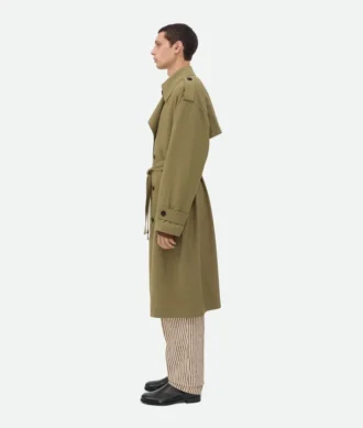 Trenchcoat i fin ull