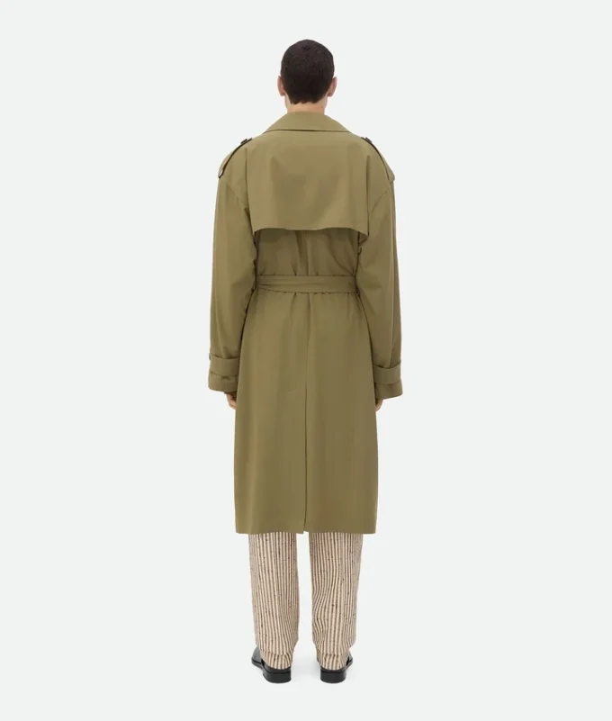 Trenchcoat i fin ull Trenchcoat i fin ull