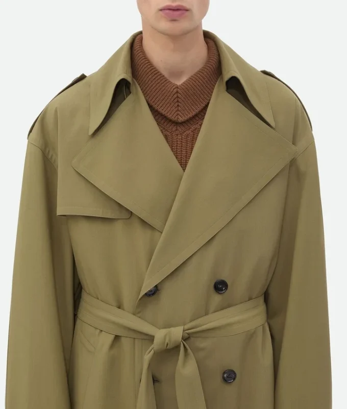 Trenchcoat i fin ull Trenchcoat i fin ull
