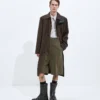 Trenchcoat i siden och nylon