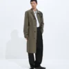 Trenchcoat i siden och nylon