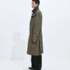 Trenchcoat i siden och nylon
