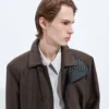 Trenchcoat i siden och nylon