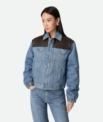 Vintage-jacka i indigofärgad denim