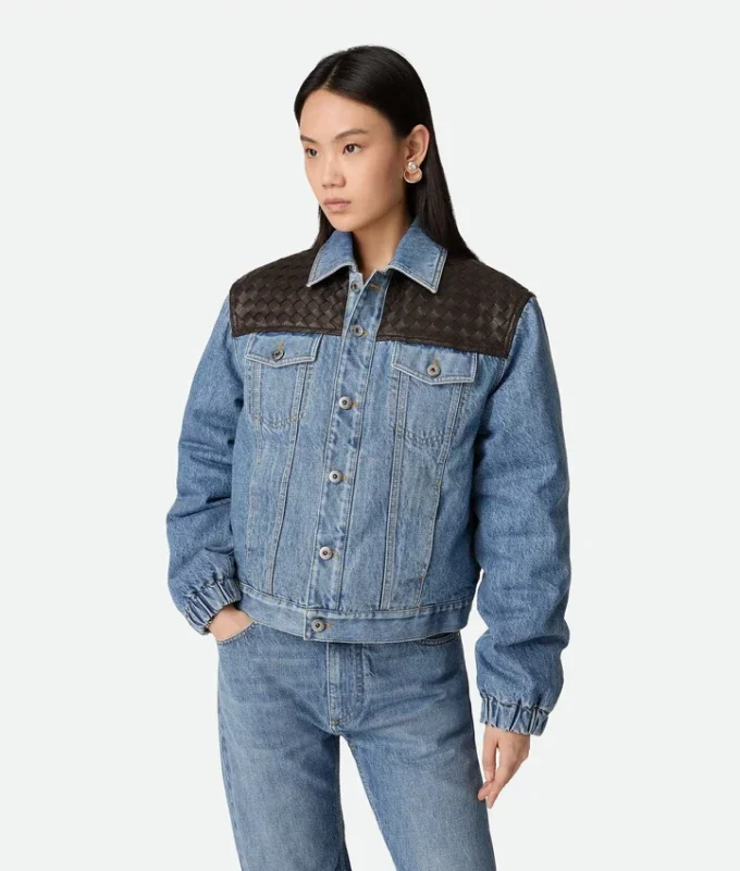 Vintage-jacka i indigofärgad denim Vintage-jacka i indigofärgad denim