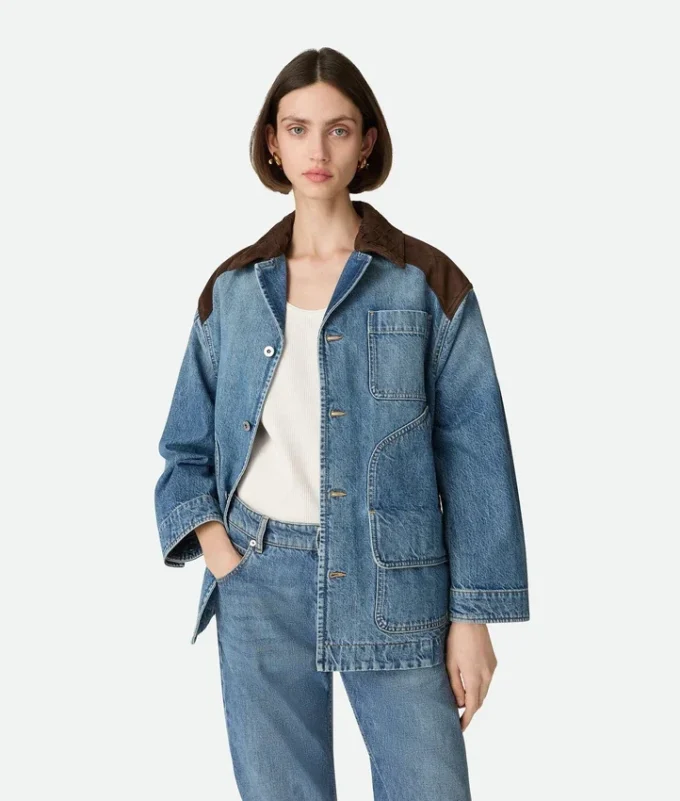 Vintage-jacka i indigofärgad denim Vintage-jacka i indigofärgad denim