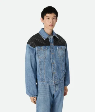 Vintage-jacka i indigofärgad denim